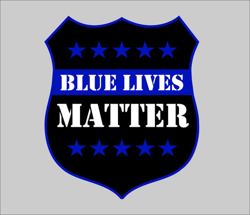 STICKER0011 Blue Lives Matter Badge