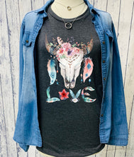 Load image into Gallery viewer, DTF0022-Boho Love Cattle Skull