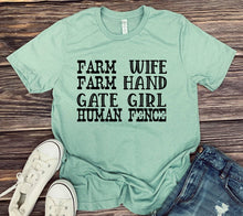 Load image into Gallery viewer, 831 Farm Wife Farm Hand Gate Girl