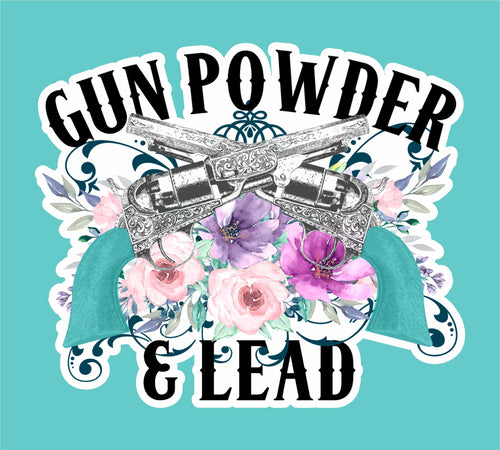 STICKER0016 Gun Powder and Lead