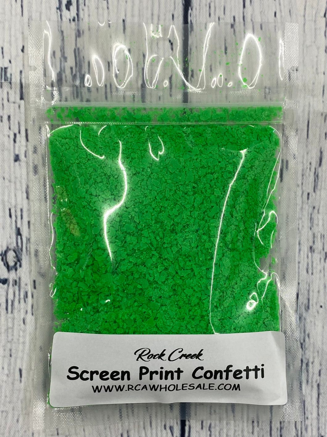 Screen Print Confetti- Lime Green