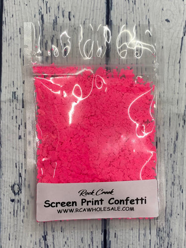 Screen Print Confetti- Hot Pink