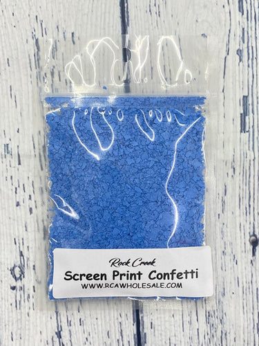 Screen Print Confetti- Columbia Blue