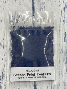 Screen Print Confetti- Navy