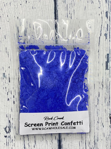 Screen Print Confetti- Royal Blue