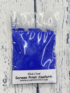 Screen Print Confetti- Royal Blue