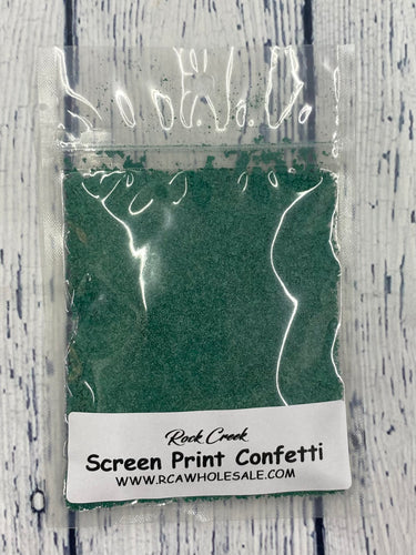 Screen Print Confetti- Kelly Green