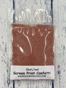 Screen Print Confetti- Rose Gold