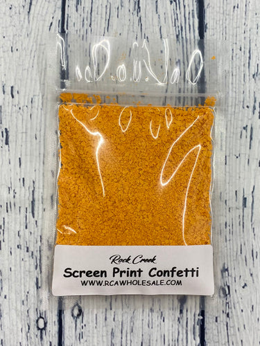 Screen Print Confetti- Yellow