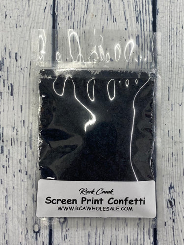 Screen Print Confetti- Black