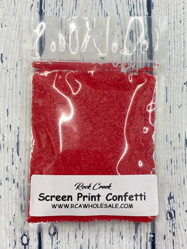 Screen Print Confetti- Red