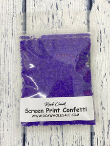 Screen Print Confetti- Purple