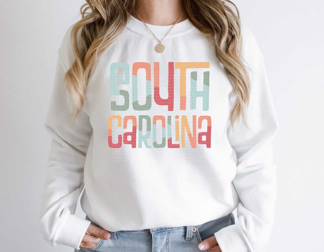DTF0218-South Carolina Retro States