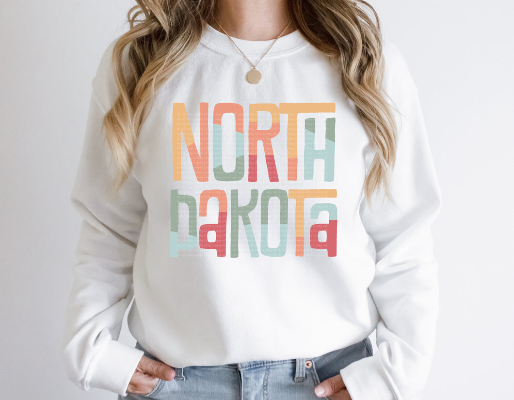 DTF0227- North Dakota Retro States