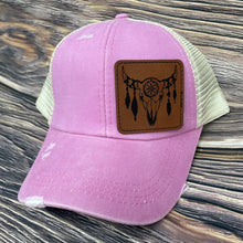 Load image into Gallery viewer, LHP0053 Boho Bullhead Leather Engraved Hat Patch- 2.5x2.5 Square