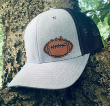 Load image into Gallery viewer, LHP0054 Game Day Football Leather Engraved Hat Patch- 2.75x