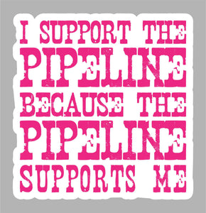 DECAL0032 I Support the Pipeline Pink