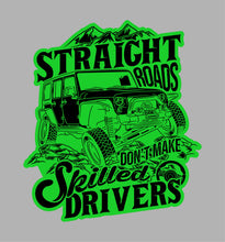 Load image into Gallery viewer, DECAL0025 Jeep Straight Roads (3 Colors)