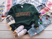 Load image into Gallery viewer, DTF0190 - Merry Plaid White Outline