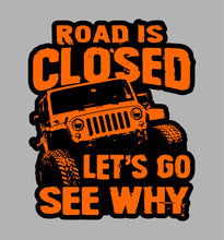 Load image into Gallery viewer, DECAL0026 Jeep Road Closed (3 Colors)