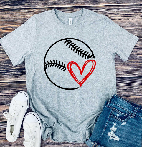771 Baseball/Softball with Heart
