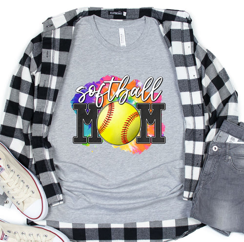 DTF0107 - Softball Mom Tie Dye