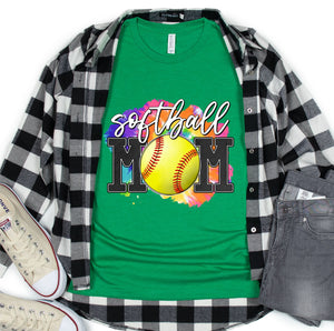 DTF0107 - Softball Mom Tie Dye