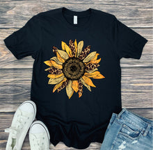 Load image into Gallery viewer, DTF0008 - Leopard and Gold Sunflower