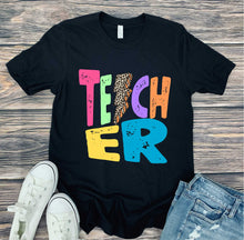 Load image into Gallery viewer, DTF0151- Retro Teacher Colorful