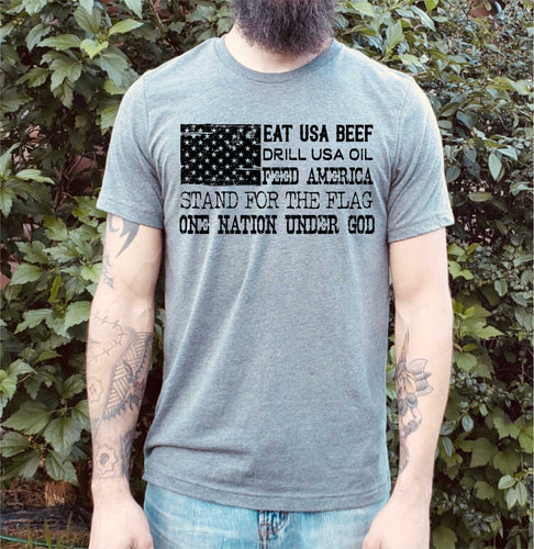 029 Eat USA Beef Drill USA Oil