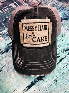 HP005 Messy Hair Don’t Care Hat Patch