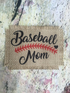 HP009 Baseball Mom Hat Patch