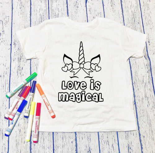 752 Youth Color Love is Magical Unicorn